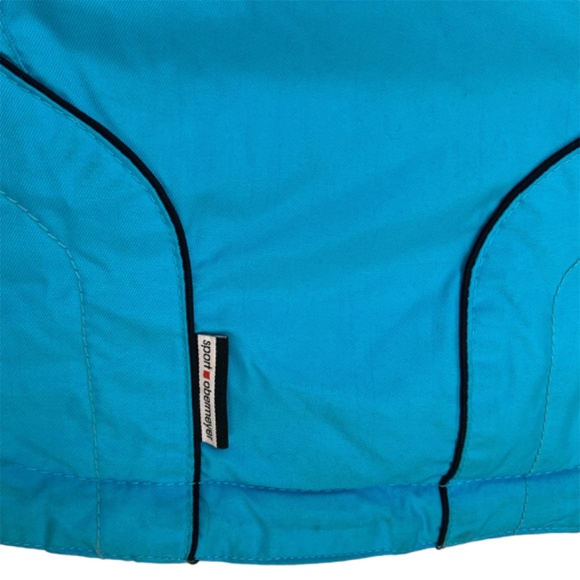 OBERMEYER SKI-JACKET AND SKI-PANT SET SZ: 12 BLUE AND WHITE - Picture 4 of 6